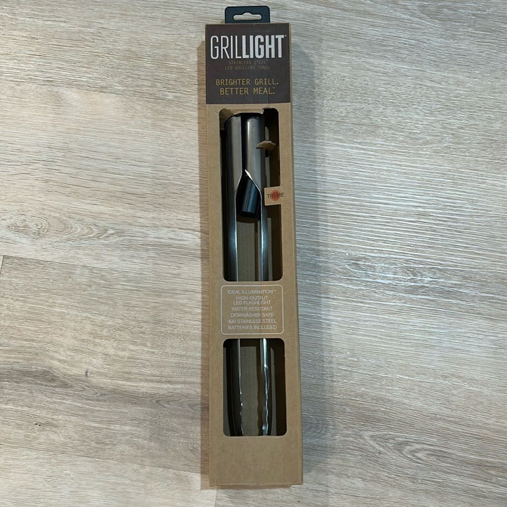 Grillight Stainless Steel LED Grilling Tongs Light Up​
